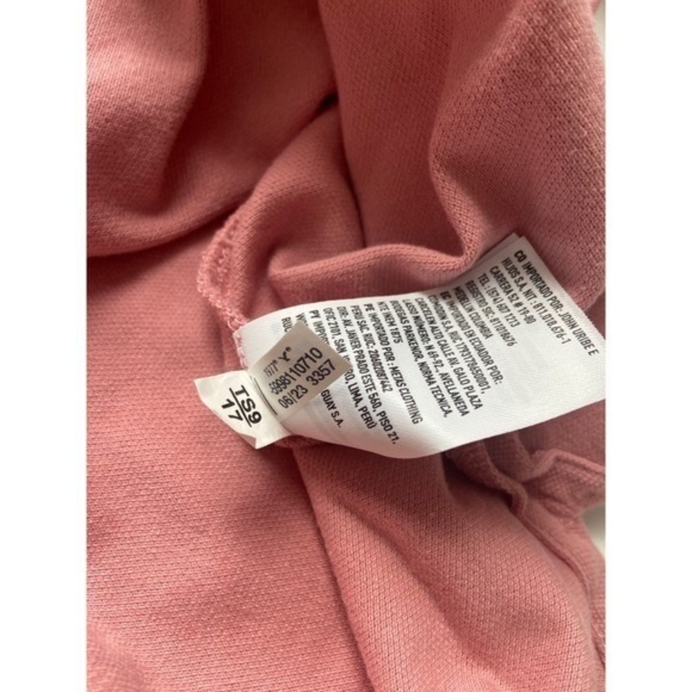 American Eagle Polo Shirt Mens Large Pink Excellent Slim Fit Short Sleeve Logo - Picture 5 of 6